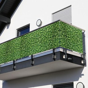 Paravan de balcon FRUNZE VERZI, 85 X 500 cm