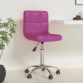 Scaun de birou rotativ, violet, piele ecologica 1, Violet