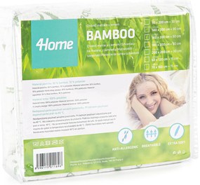 Protecție de saltea 4Home Bamboo cu bordură, 90 x200 cm + 30 cm, 90 x 200 cm