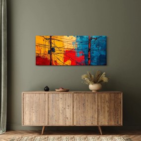 Tablou - Linii electrice abstracte (120x50 cm)