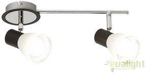 Aplica de perete,Plafoniera design modern, finisaj negru/crom, Ati 5977 RX