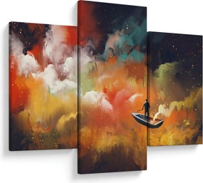 Tablou - Om navigând prin spațiu (90x60 cm)