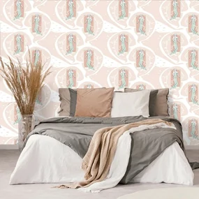 Tapet farmecul femeii în design abstract