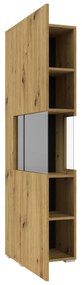 Vitrină Avernic Typ 05 (negru + Stejar artisan). 1042054