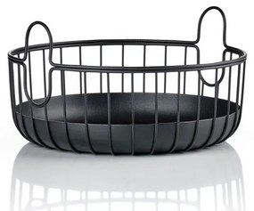 Coș de depozitare din sârmă din metal ø 22x8 cm Inu – Zone