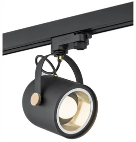 Spot pe sina NET negru/auriu / Accesoriu pentru sinele trifazate ARGON T-RACK