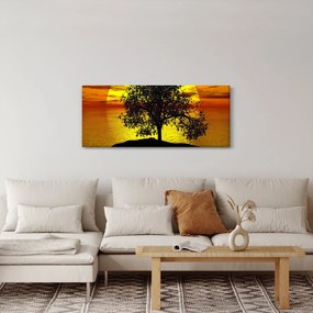 Tablou - Silueta copacilor (120x50 cm)