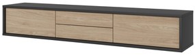 Masă TV Fiora 39 (antracit + stejar uleios). 1066465