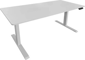 Birou cu inaltime reglabila electrica WHITE DESK 140cm
