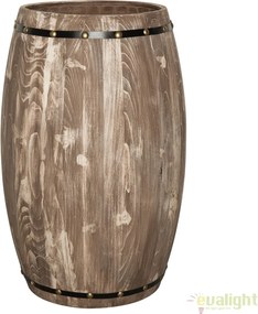 Raft pentru sticle- Bar design colonial Chateau 80cm natur