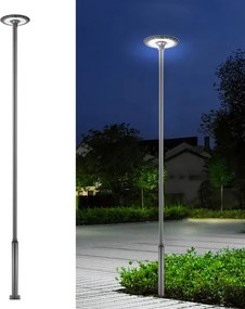 Brilagi - Stâlp metalic pentru iluminat exterior, 5 m, diam. 58 mm, antracit