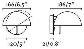 Aplica de perete ambientala directionabila MATILDA negru