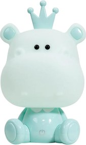 ONLI - Lampă de veghe LED reglabilă pentru copii PUPPIES LED/3W/230V 25 cm hipopotam/verde