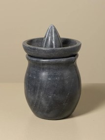 Storcător de citrice din marmură gri antichizat, finisaj mat, 20 × 13 cm, „Grey Marble"