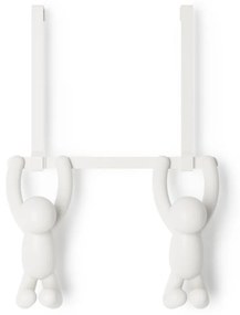 Cuier de ușă alb din plastic 22 cm Buddy – Umbra