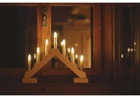 Sfeșnic LED de Crăciun 7xLED/2xAA bej