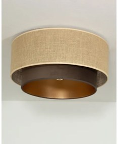 Plafonieră SARTA Ø 45 cm, 1xE27/60W/230V, maro/iută