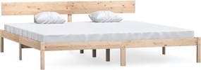 vidaXL Cadru de pat fără saltea, 200x200 cm, lemn masiv