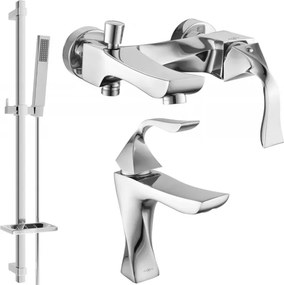 Mexen Estrella DQ02 set de baie, crom - 72303DQ02-00