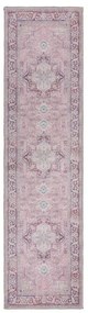 Covor tip traversă roșu deschis lavabil din amestec de fibre reciclate 60x230 cm Windsor – Flair Rugs