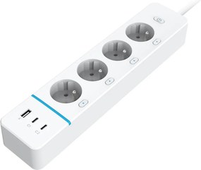 Immax NEO 07821L - Prelungitor NEO LITE Smart, 4 prize AC + 1x USB + 2x USB-C, Wi-Fi