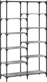 vidaXL Raft de cărți gri sonoma 100x32x170 cm lemn prelucrat și fier