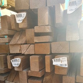 Pergola de perete, 2x6x2,2 m, lemn masiv de pin tratat, B-Stock