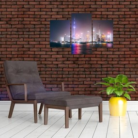 Tabloul Shangai nocturn (90x60 cm)