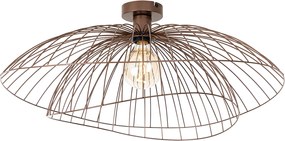 Plafonieră inteligentă bronz cu abajur dublu 45cm incl. WiFi G95 - Pua