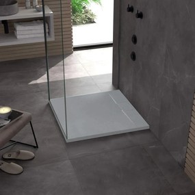Cadita de dus Rea Bazalt Grey 90x90