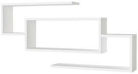 Etajeră de perete JANISON 48x103 cm albă
