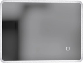 HOMCOM Oglindă de Baie cu LED 60x80 cm, 3 Culori de Lumină, Intensitate Reglabilă, Antiaburire, Comandă Tactilă, Memorie | Aosom Romania