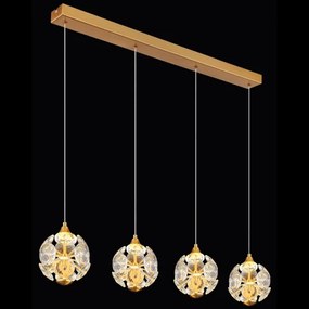 Globo 16047-4H - Lustru LED suspendat pe cablu VIRINA LED/32W/230V 3000K auriu