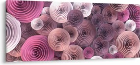 Tablou abstract a florii de trandafir (120x50 cm)