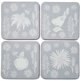 Coasters albastru-deschis 4 buc. din plută Homestead – Cooksmart ®