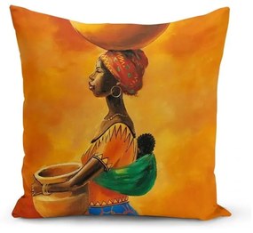 Set 3 fețe de pernă Minimalist Cushion Covers African Culture, 45 x 45 cm