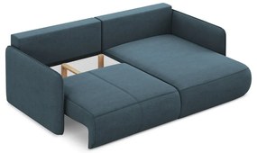 Colțar albastru extensibil/cu spațiu de depozitare (cu colț pe partea dreaptă) Nanea – Makamii