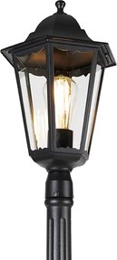 Lămpă clasică de exterior neagră 200 cm IP44 - Havana