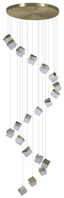 Lustra casa scarii cu 20 pendule LED Cuboid