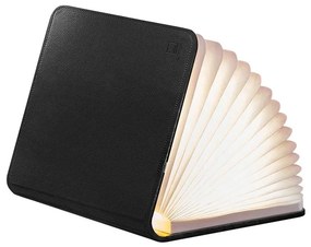 Rozkládací světlo "Smart Book" mini, černá kůže - Gingko