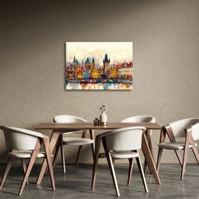 Tablou - Toamna în orașul pictat (70x50 cm)