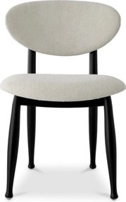Scaun design elegant LUX Allston, sentier cream/ negru
