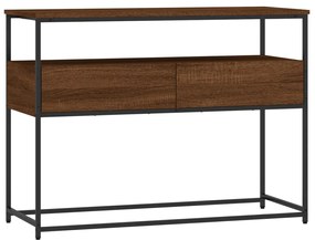 834154 vidaXL Măsuță consolă, stejar maro, 100x40x75 cm, lemn prelucrat