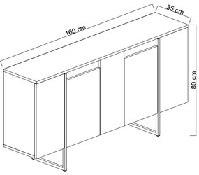 Dulap Luna (Nuc + Auriu). 1073572