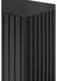 Comodă Teulat Doric, lățime 200 cm, negru