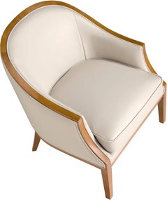 Fotoliu LUX cu design modern Grey Cowhide Leather