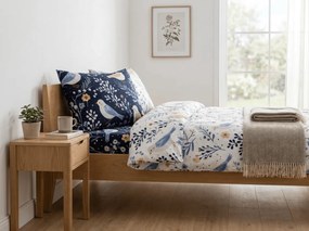 Fata de perna din microfibra DENIM BIRDS 50x70 cm, albastru