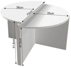 Măsuță de cafea Pukumu (alb) . 1093276