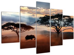 Tablou - Parcul Național Serengeti, Tanzania, Africa (150x105 cm)
