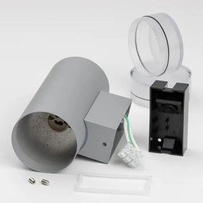 Brilagi - Aplica de perete LED RGBW pentru exterior MATERA 2xGU10/6W/230V gri IP54